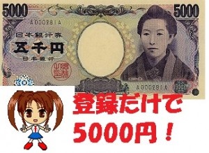 登録5000円